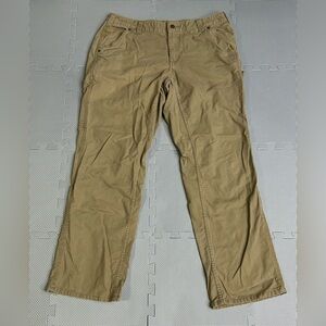 Carhartt Original Fit Women’s Work Pants Size 14 Brown Canvas Utility Carpenter